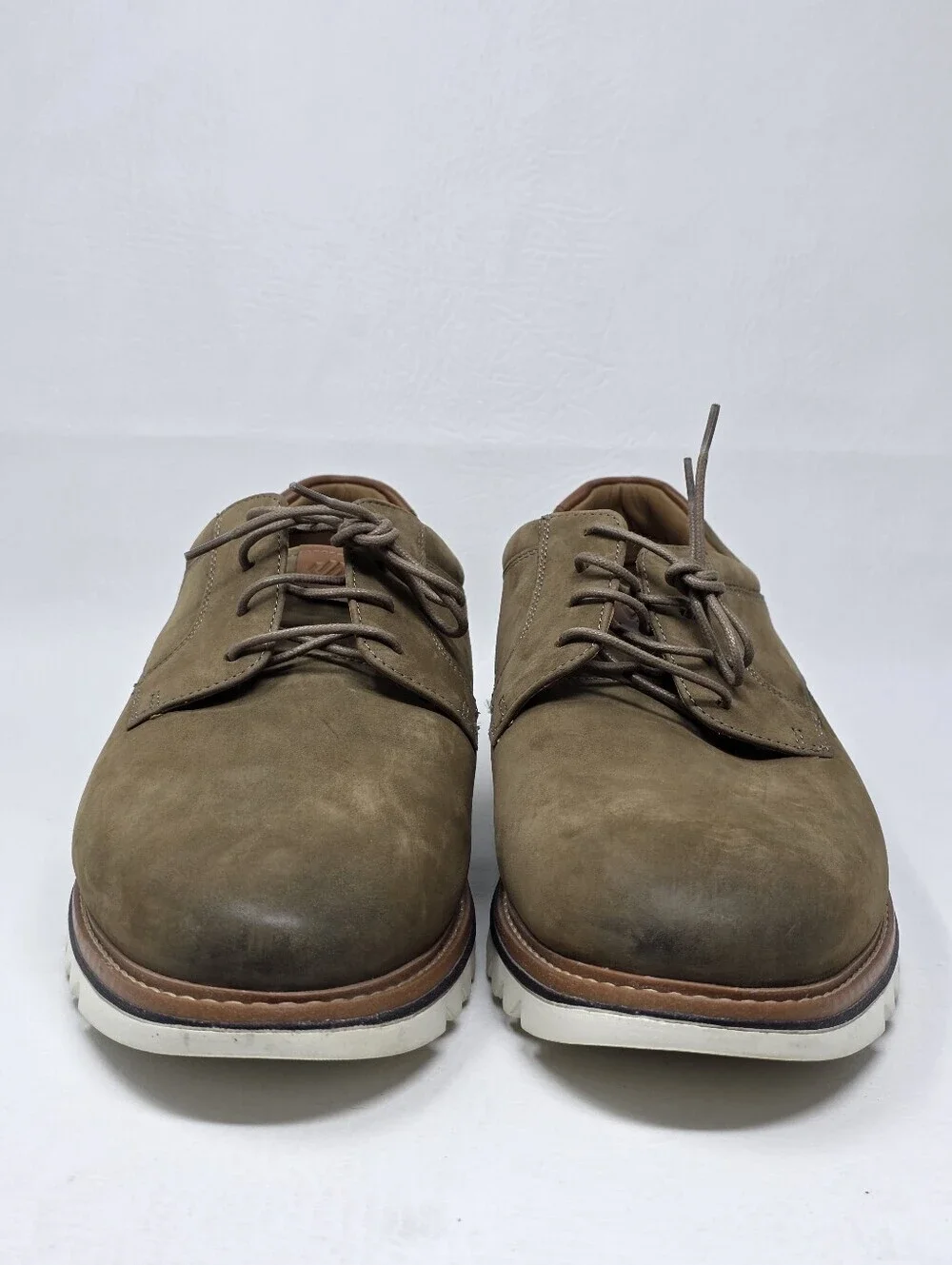 Johnston & Murphy Braydon 20-5582 Oxford Men's Size 10.5 Dark Taupe Dress Shoes